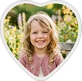 Zdjęcia nagrobkowe serce - zdjęcia na nagrobki w kształcie serca